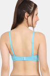 Rosaline Padded Wired 3/4th Coverage T-Shirt Bra - Splish Splash — thumbnail 2